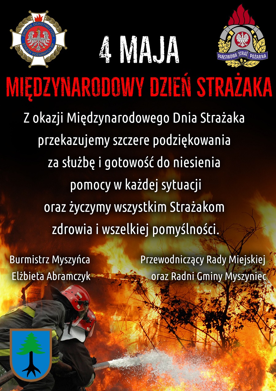 Życzenia z okazji Dnia Strażaka