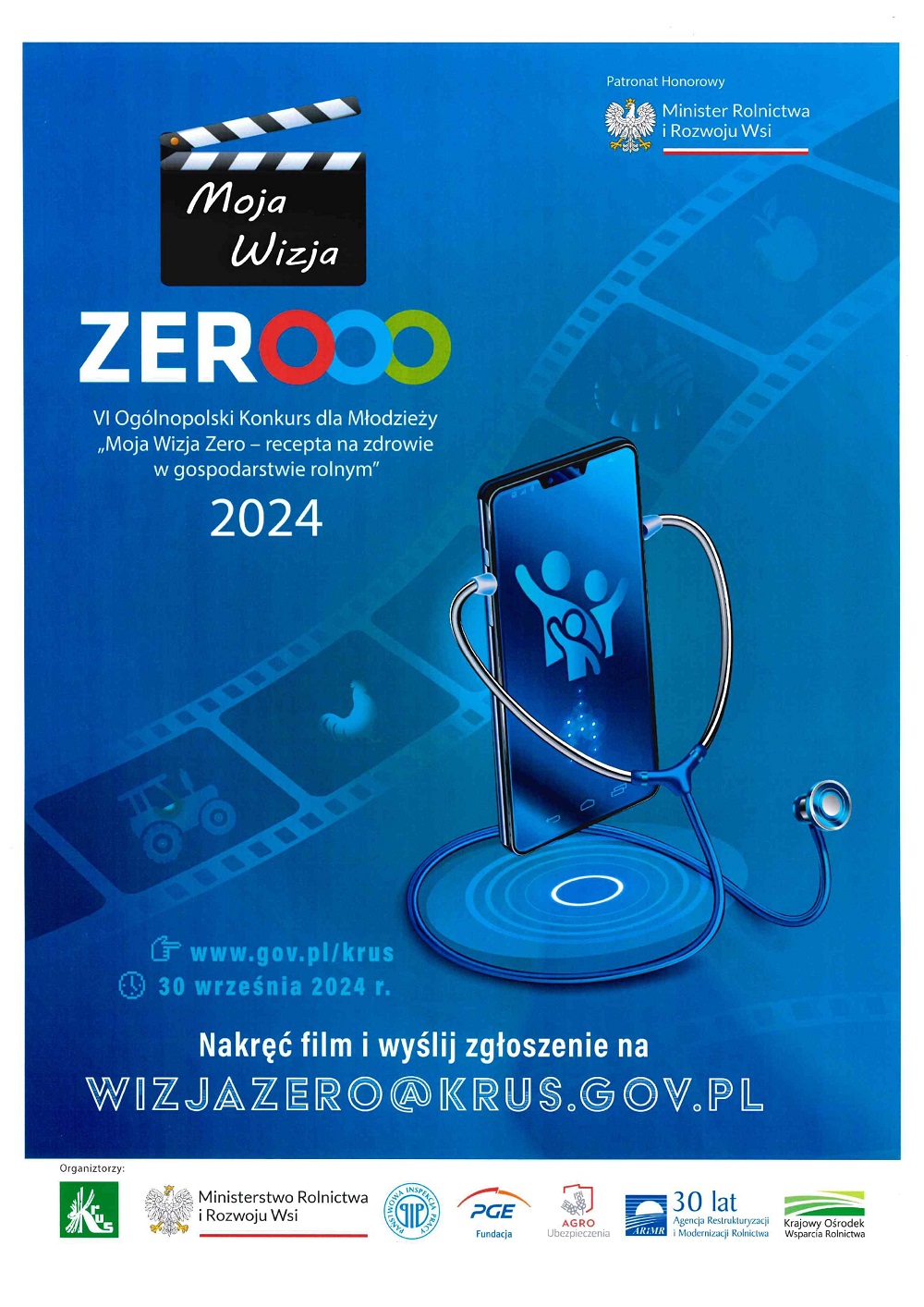 VI Ogólnopolski Konkurs dla Młodzieży "Moja Wizja Zero - recepta na zdrowie w gospodarstwie rolnym"