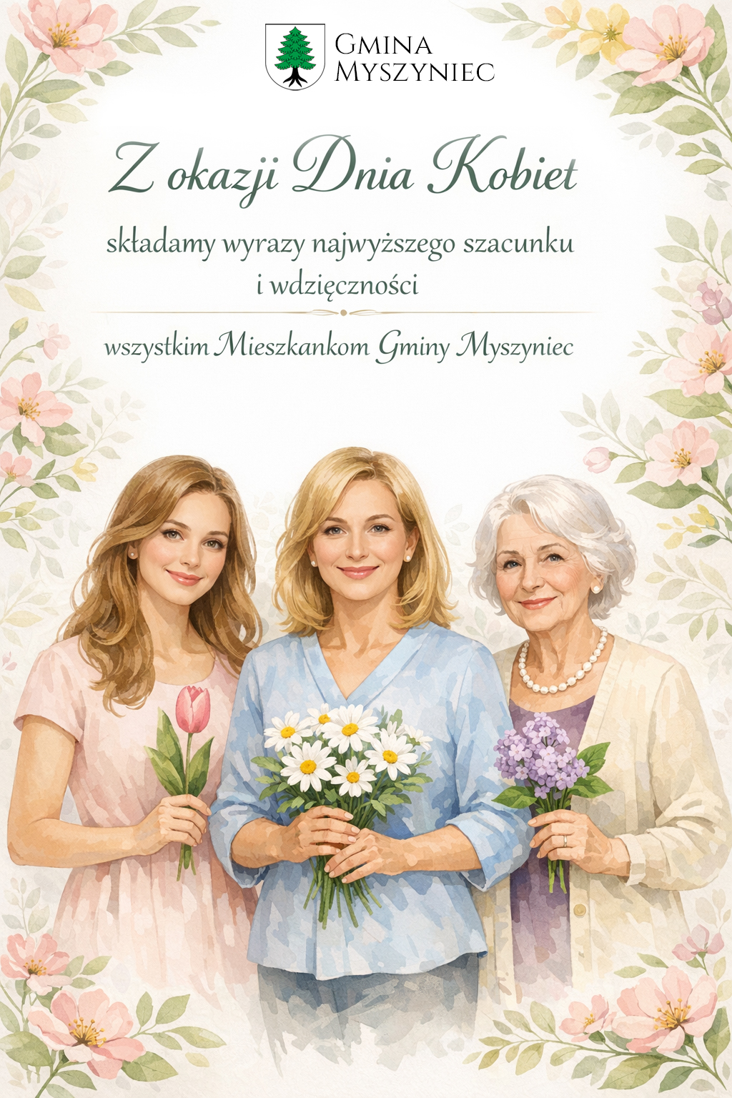 Kartka z okazji dnia  kobiet