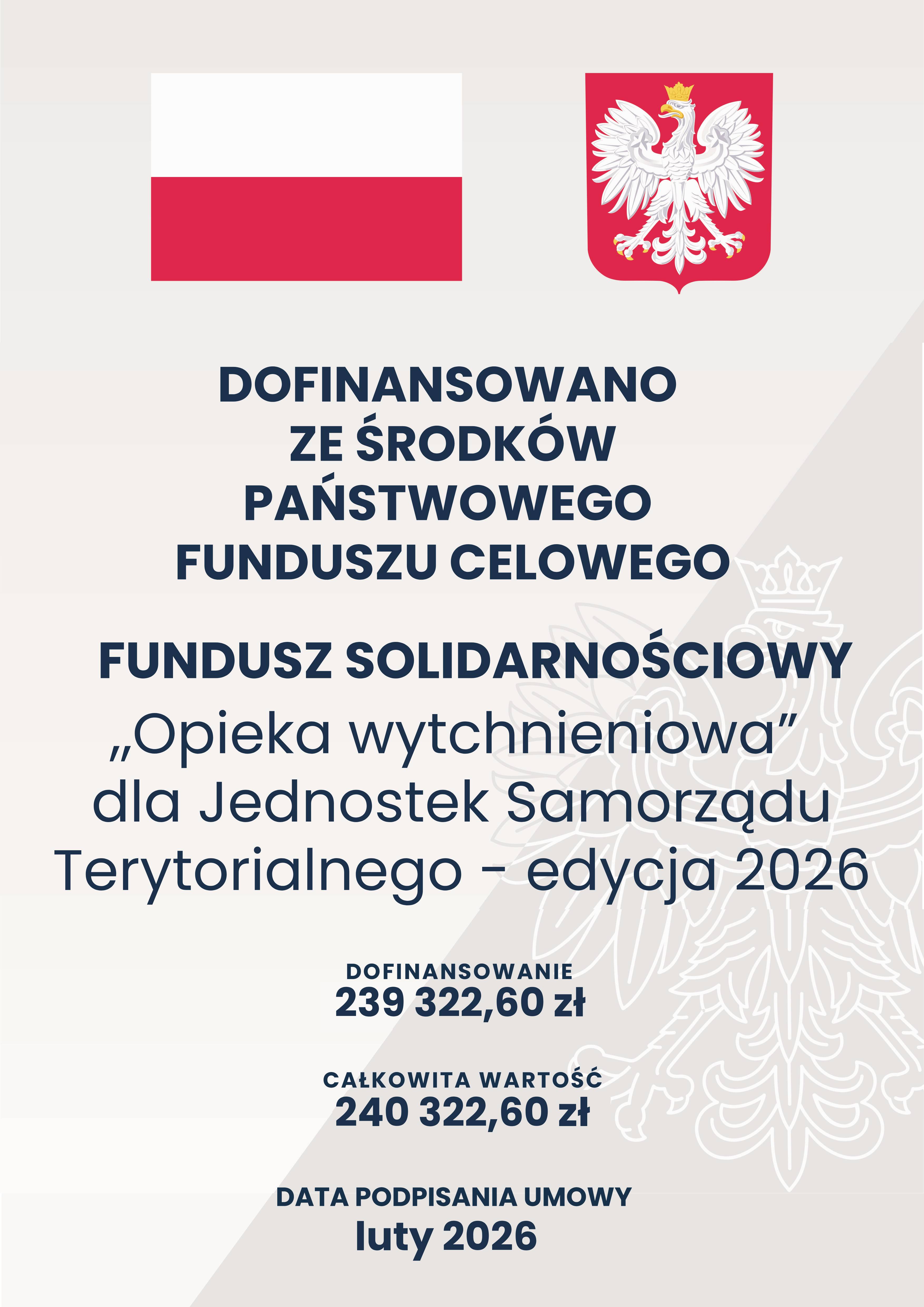 Plakat informacyjny projektu