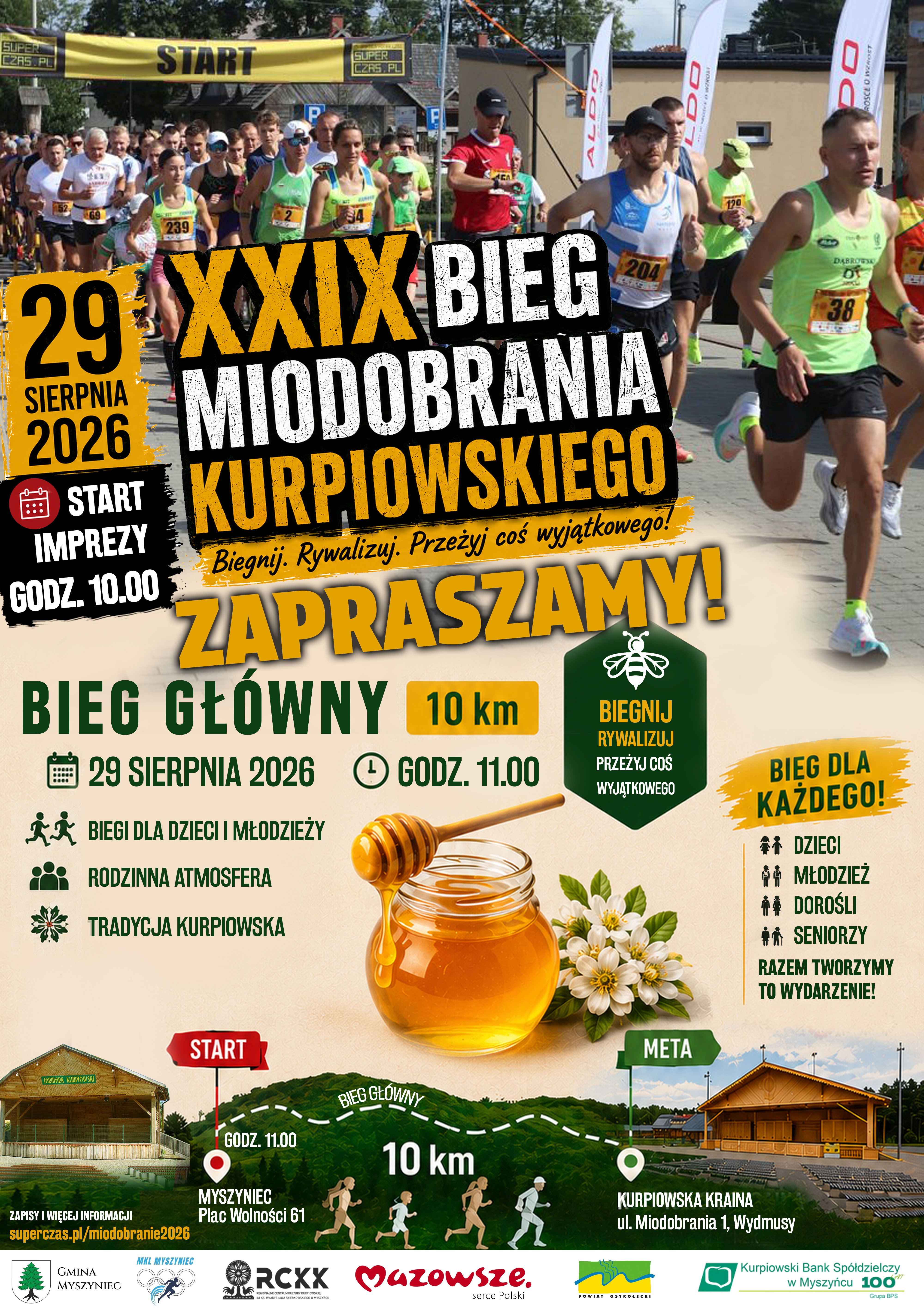 Plakat biegu