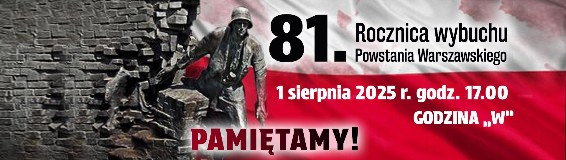81. rocznica wybuchu Powstania Warszawskiego – zostaną uruchomione syreny alarmowe