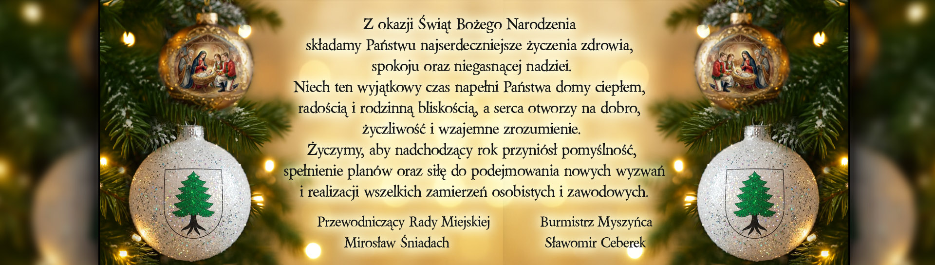 Życzenia Boże narodzenie