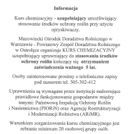 Kurs chemizacyjny - uzupełniający